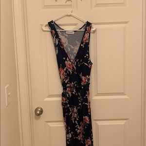 Navy floral maxi from saved by the dress